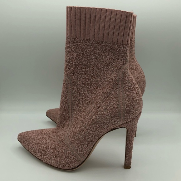 gianvito rossi knit boucle dahlia fiona booties - Picture 5 of 9